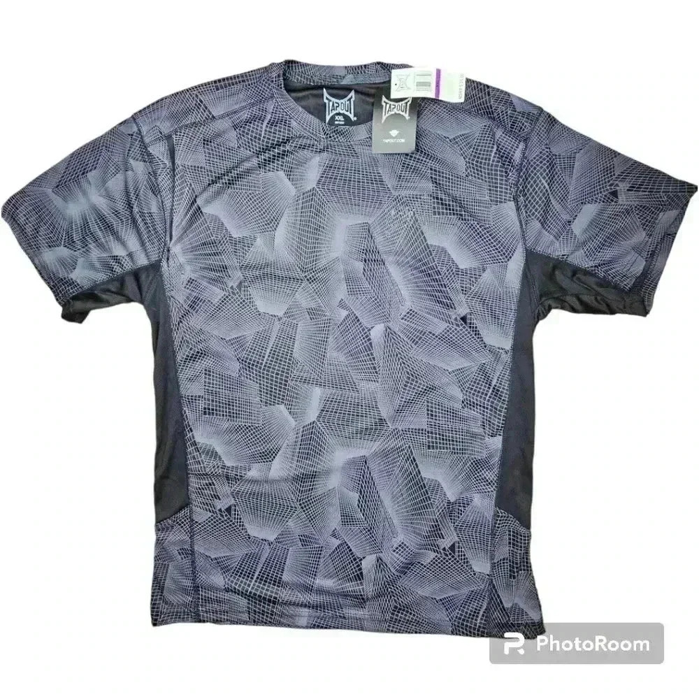 Tapout Precision Combat  Compression short sleeved Shirt # 3314001 black XXL NWT